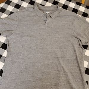 Old Navy Gray Men's Polo Shirt XXL